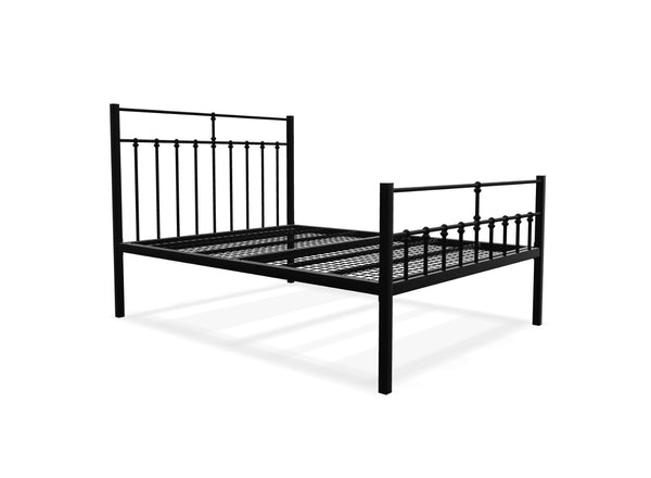 Lenox High End Metal Bed Frame Finished in Painted Black