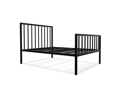 Madison High End Metal Bed Frame Finished in Painted Black 