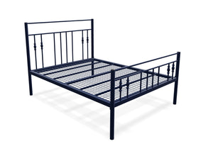 Georgia High End Metal Bed Frame in Painted Blue