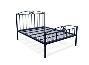 Aubrey High End Bed Finished in Blue