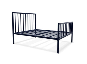 Madison High End Metal Bed Frame Finished in Painted Blue