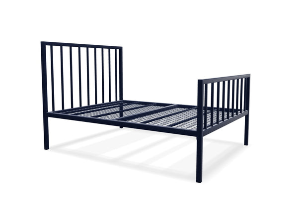 Madison High End Metal Bed Frame Finished in Painted Blue