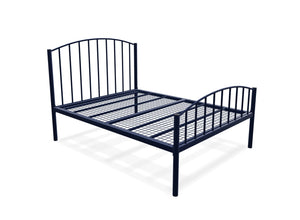 Memphis Low End Metal Bed Frame Finished in Painted Blue