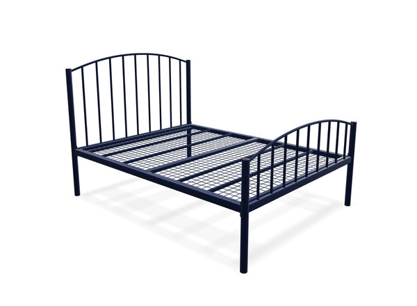 Memphis Low End Metal Bed Frame Finished in Painted Blue