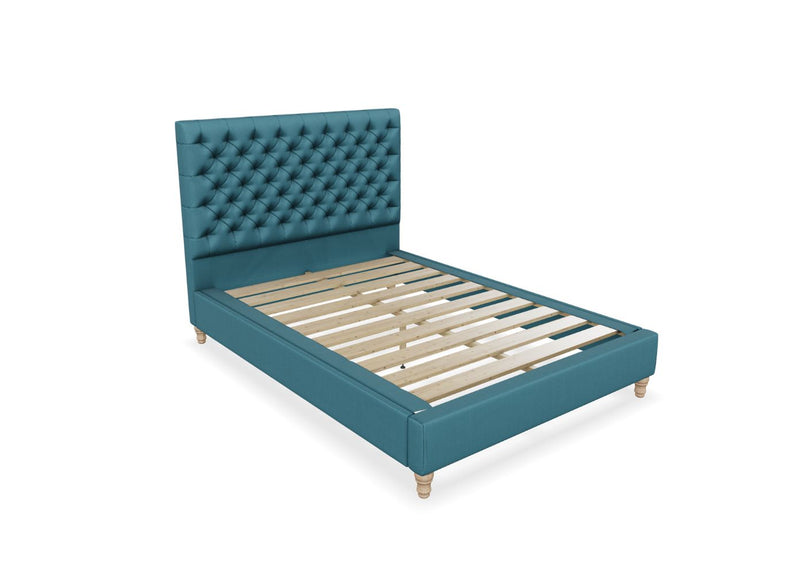 Holkham Bed in Cobalt Blue Fabric