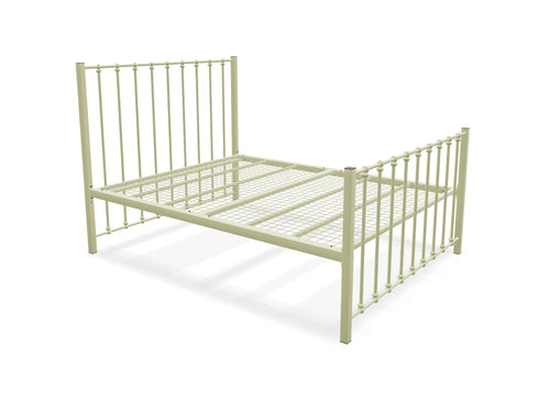 Norfolk High End Metal Bed Frame Finished in Painted Cream