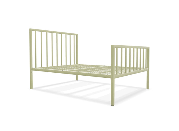 Madison High End Metal Bed Frame Finished in Painted Cream