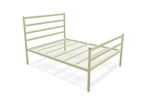Belmont High End Metal Bed Frame Finished in Painted Cream