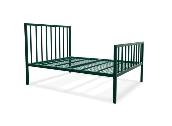 Madison High End Metal Bed Frame Finished in Painted Green