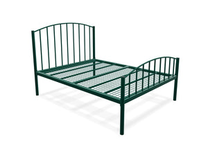 Memphis Low End Metal Bed Frame Finished in Painted Green
