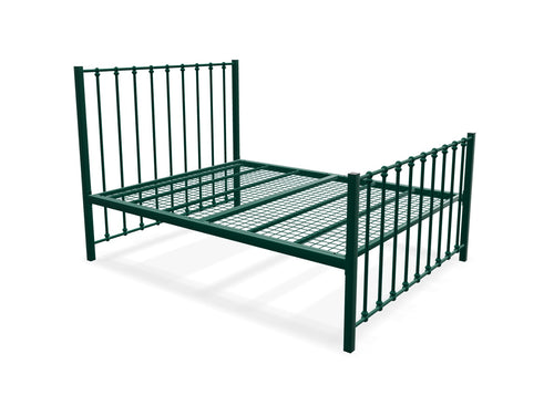 Norfolk High End Metal Bed Frame Finished in Painted Green