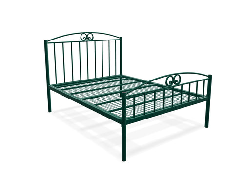 Aubrey High End Bed Finished in Green
