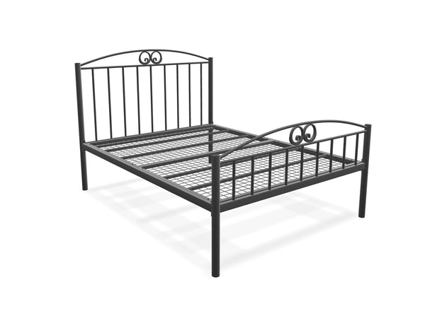 Aubrey High End Bed Finished in Grey