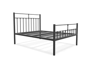 Lenox High End Metal Bed Frame Finished in Painted Grey