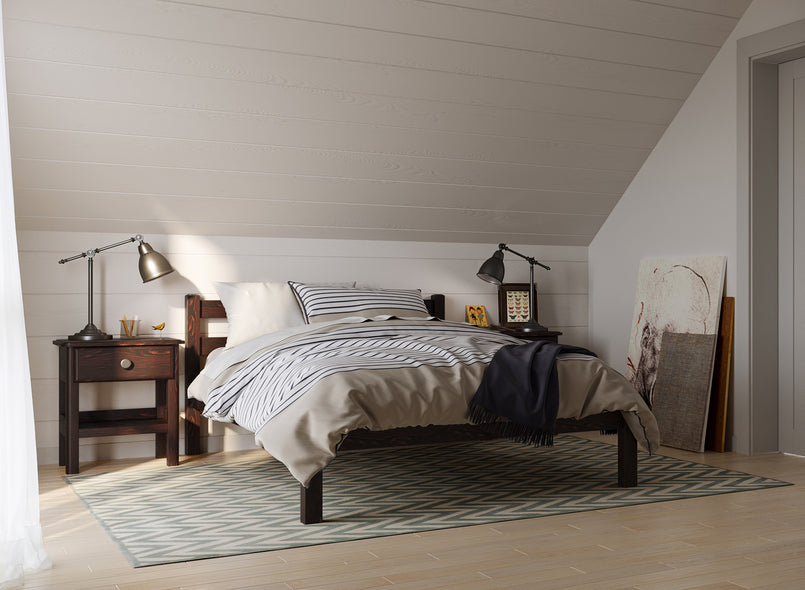 Newport Wooden Bed in Mahogany