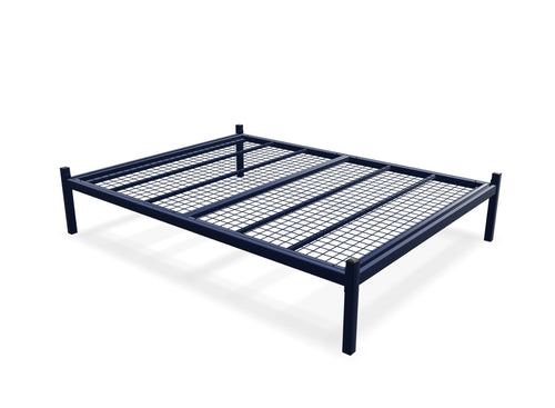 Wroxham Metal Platform Bed Finished in Painted Blue