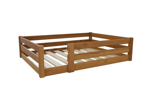 Necton Toddler Floor Bed Finished in Stained Oak