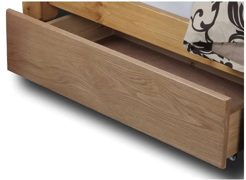 Solid Oak Wooden Underbed Drawers