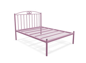 Aubrey Low End Bed Finished in Pink