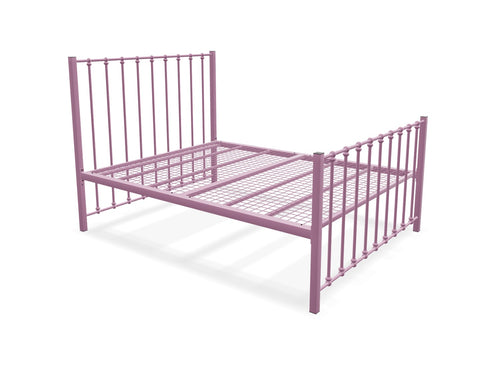 Norfolk High End Metal Bed Frame Finished in Painted Pink