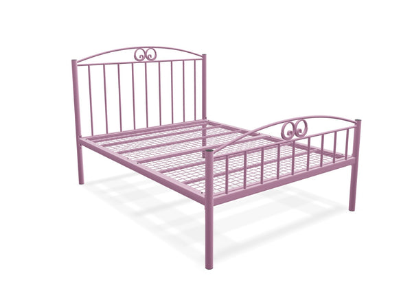 Aubrey High End Bed Finished in Pink
