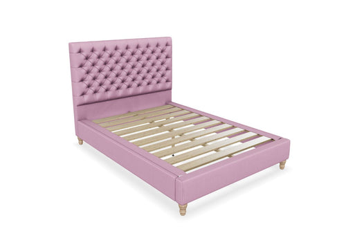 Holkham Bed in Rose Pink Fabric