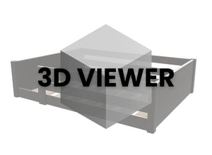 Sparham wooden floor bed 3d model