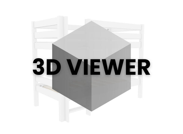 Wooden Bunk Bed  3D Model