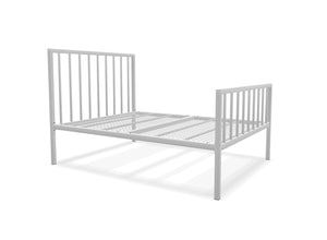 Madison High End Metal Bed Frame Finished in Painted White