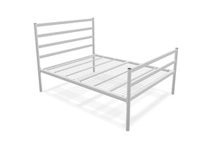 Belmont High End Metal Bed Frame Finished in Painted White