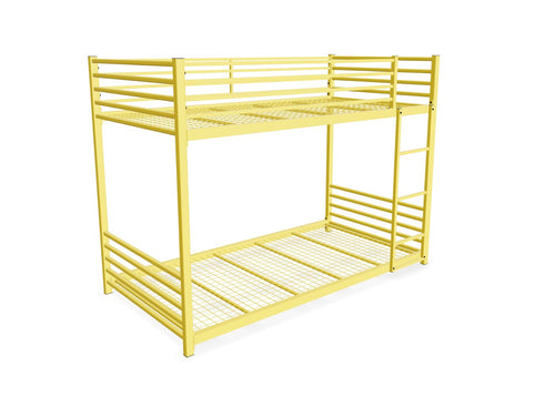 Thetford Metal Floor Bunk Bed Finished in Painted Yellow