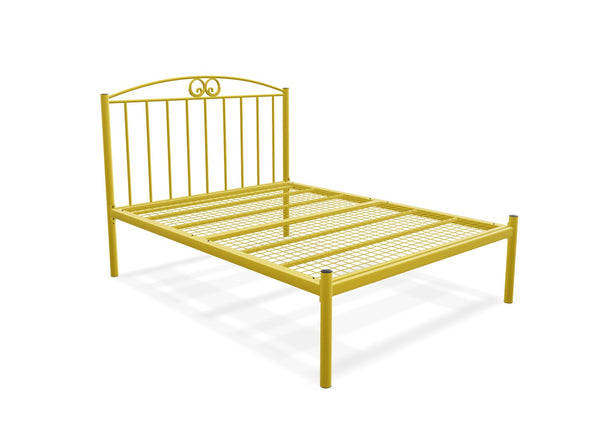 Aubrey Low End Bed Finished in Yellow
