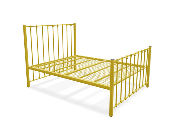 Norfolk High End Metal Bed Frame Finished in Painted Yellow