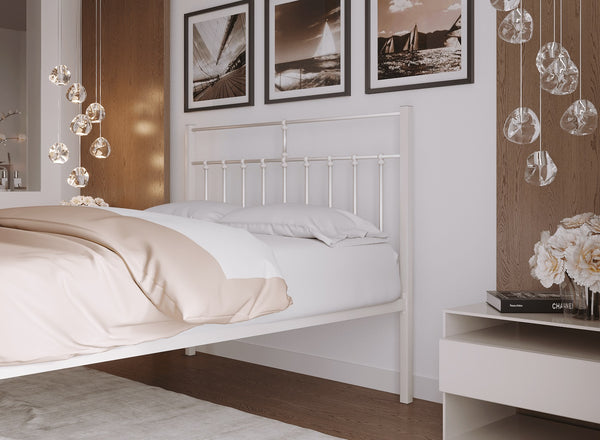 Lenox Wrought Iron Bed (Head) in Ivory