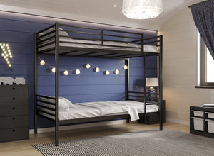 Bespoke Metal Bunk Bed in Black (Right)