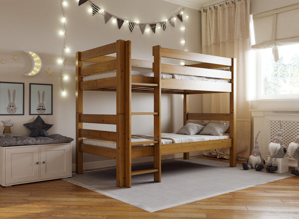 Bespoke Wooden Bunk Bed in Oak (Left)