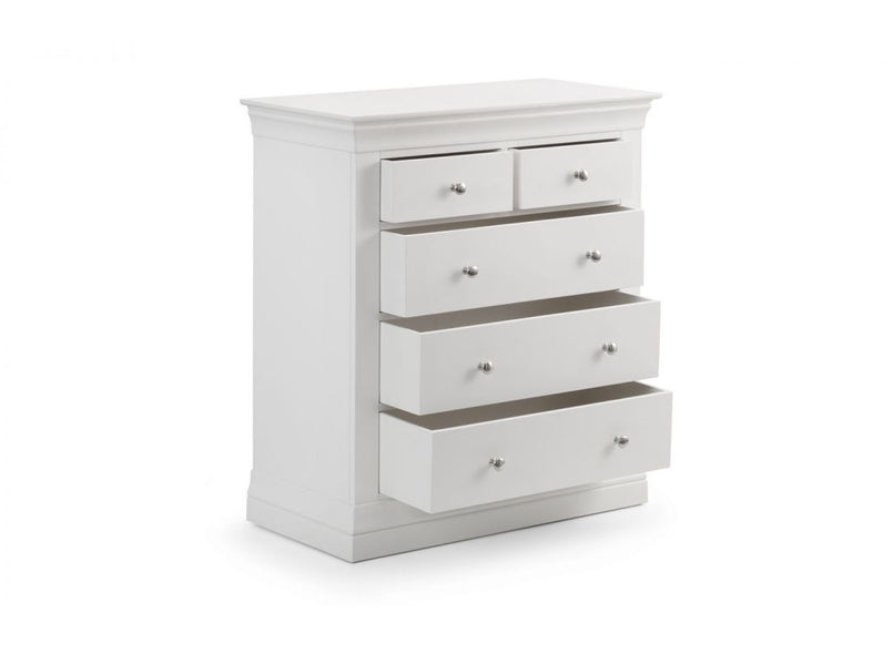 Clermont Chest 3+2 Drawers in White