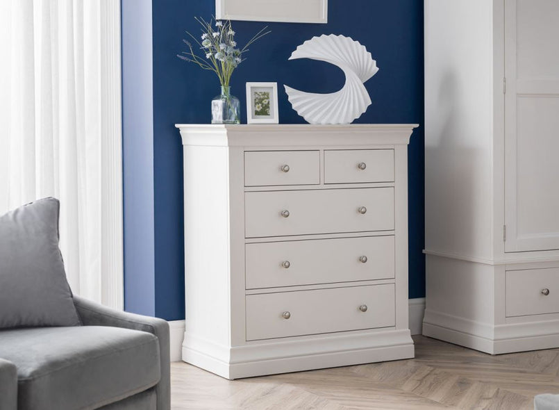 Clermont Chest 3+2 Drawers in White