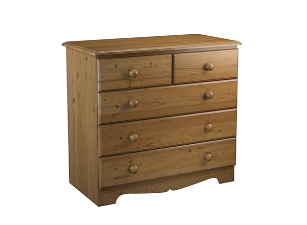 Wellington 3+2 Drawer Chest in Oak