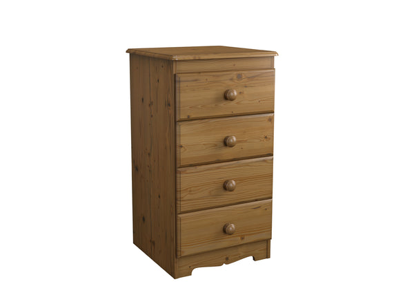 Wellington 4 Drawer Bedside in Oak