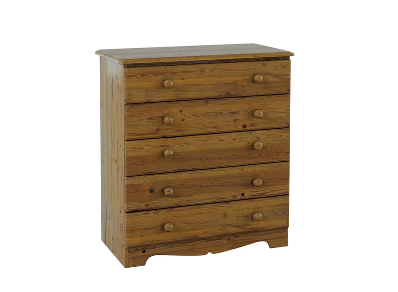 Wellington Chest 5 Drawers in Oak