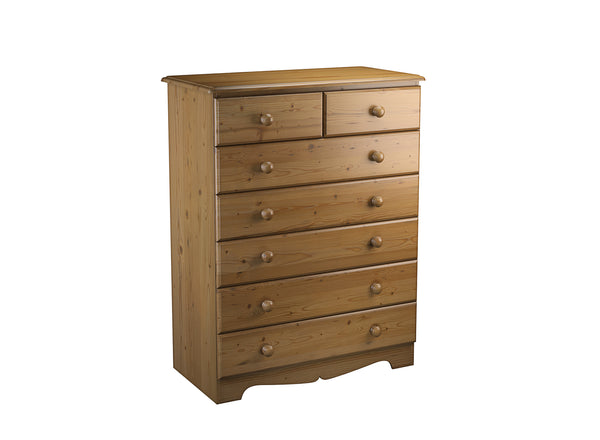 Wellington 5+2 Drawer Chest in Oak