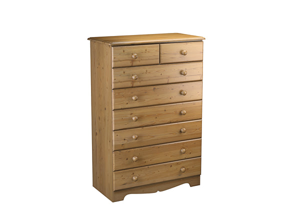 Wellington 6+2 Drawer Chest in Oak