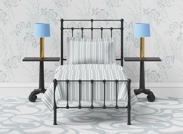 Amelia Wrought Iron Bed in Black
