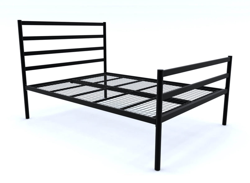 Belmont Wrought Iron Bed (High) in Black