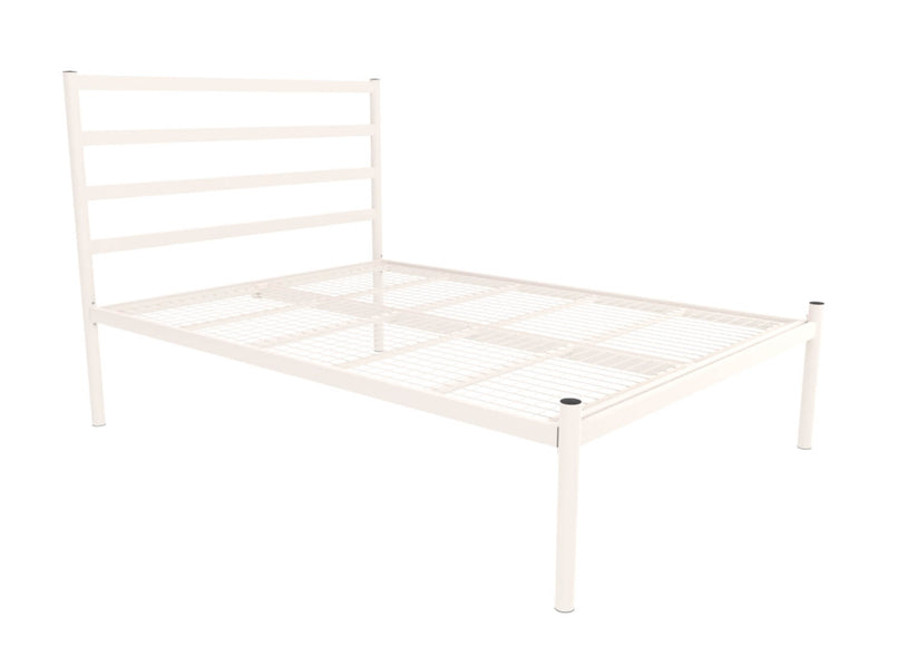 Belmont Wrought Iron Bed (Low) in Ivory