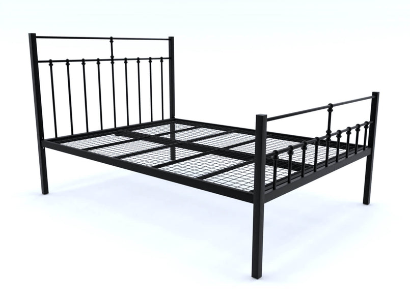 Lenox Wrought Iron Bed (High) in Black
