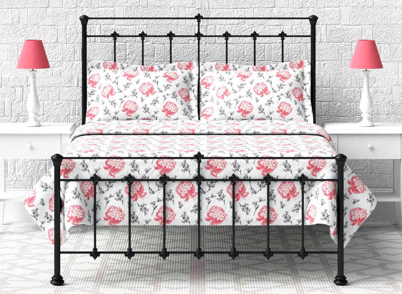 Lyla Wrought Iron Bed in Black