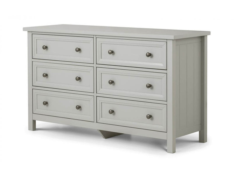 Maine 6 Drawer Chest in Dove Grey