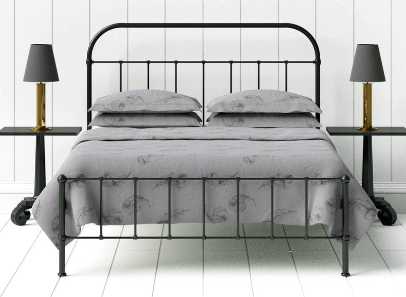 Millie Wrought Iron Bed in Black